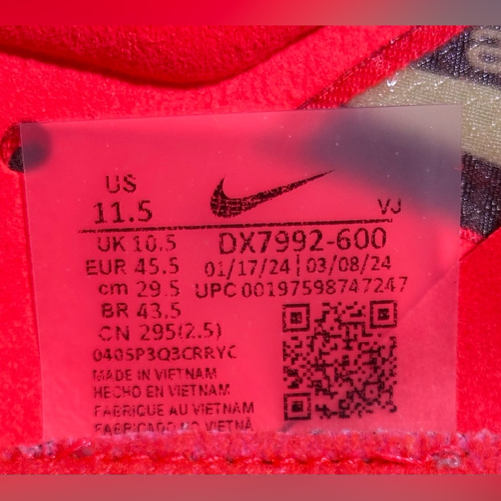 Nike ZoomX Dragonfly XC Cross Country Spikes Running Shoes Neon Red DX7992-600 - Picture 14 of 16